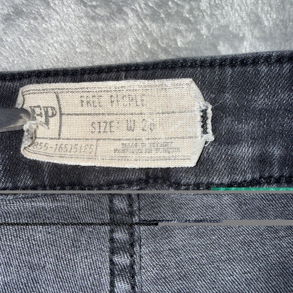 Free People Womens Jeans Size 26 High Waist Lace Up Front Skinny 61855-16515125 - Picture 4 of 6